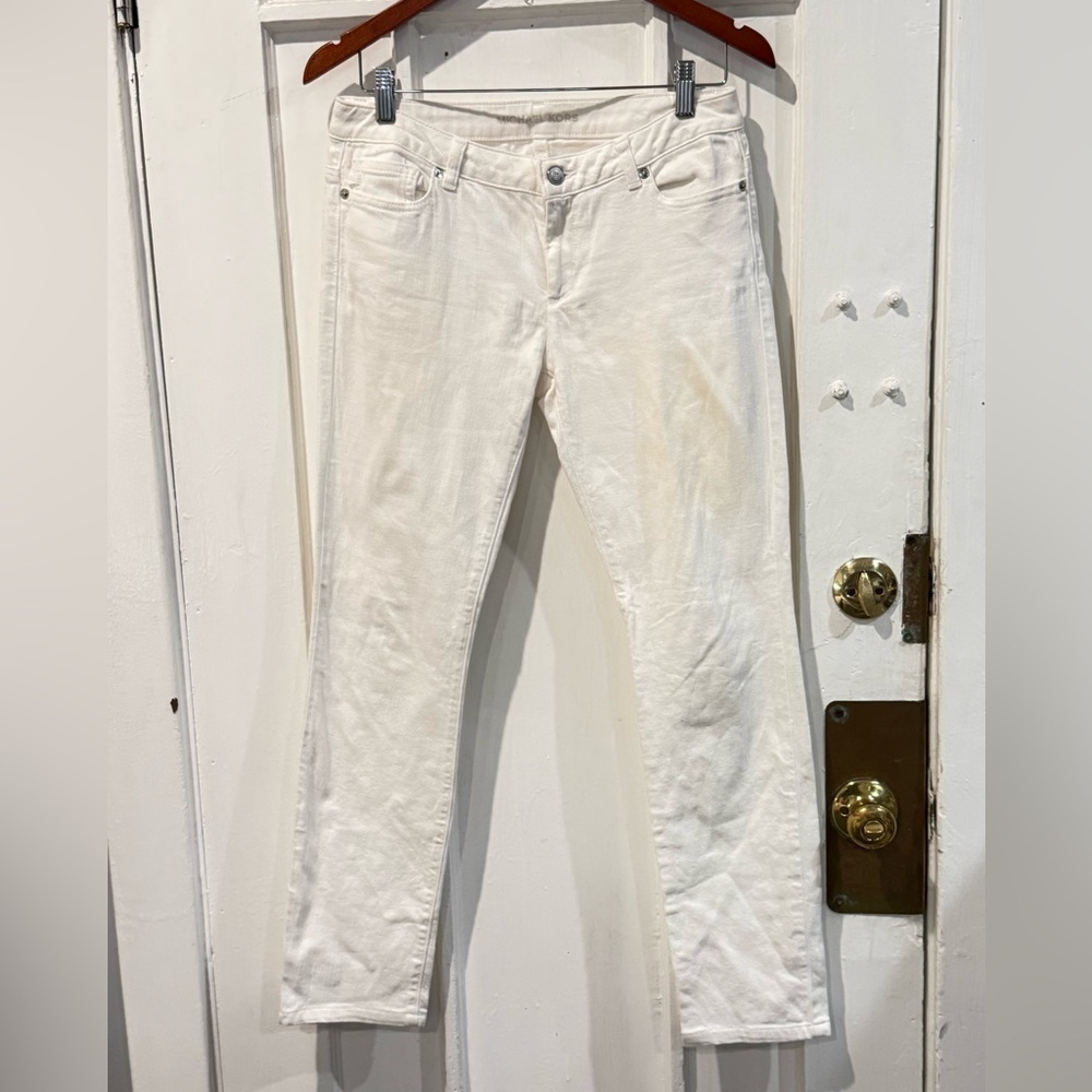 Michael Kors Women's Cream Skinny Jeans